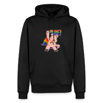Pig I LGBTQ Flag I Rainbow Flag I Gay Pride - Männer Premium Bio Hoodie - Schwarz - Vorne - Nico (187cm)