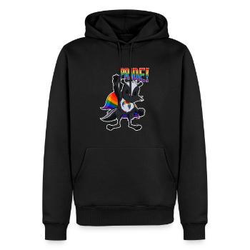 Skunk I LGBTQ Flag I Rainbow Flag I Gay Pride - Männer Premium Bio Hoodie - Schwarz - Vorne - Nico (187cm)