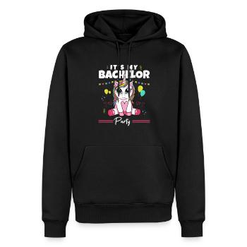 It's My Bachelor Party For Men Naughty Funny Groom - Männer Premium Bio Hoodie - Schwarz - Vorne - Nico (187cm)