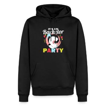 It's My Bachelor Party For Women Funny Unicorn - Men’s Premium Organic Hoodie - black - Front - Nico (187cm)