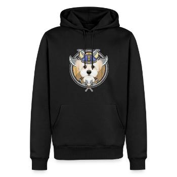 Maltais I Valhalla I Viking - Sweat à capuche Premium bio Homme - noir - Devant - Nico (187cm)