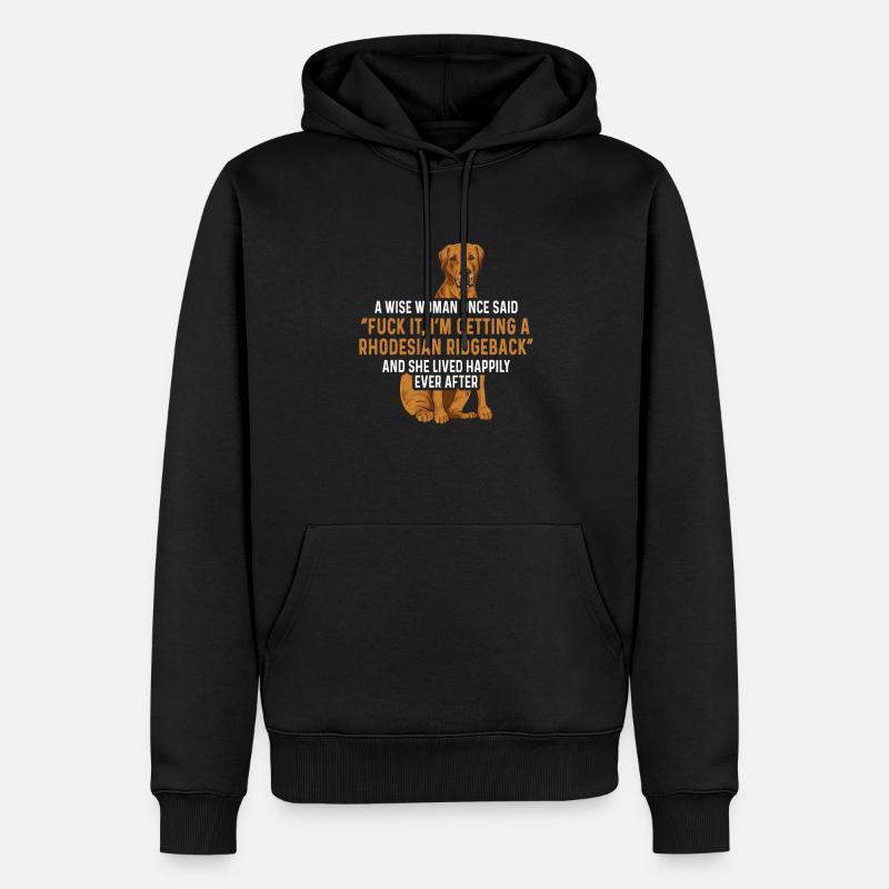 Rhodesian Ridgeback Hund - Männer Premium Bio Hoodie - Schwarz