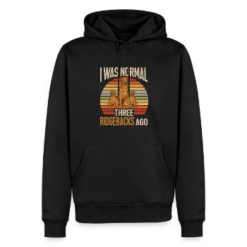 Rhodesian Ridgeback Hund - Männer Premium Bio Hoodie - Schwarz - Vorne - Nico (187cm)