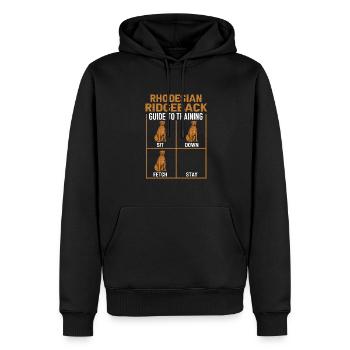 Rhodesian Ridgeback Hund - Männer Premium Bio Hoodie - Schwarz - Vorne - Nico (187cm)