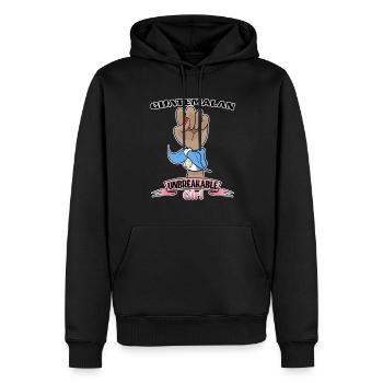 Fille guatémaltèque Incassable I Patrimoine Guatemala - Sweat à capuche Premium bio Homme - noir - Devant - Nico (187cm)
