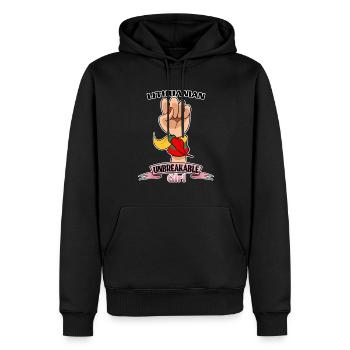 Lithuanian Girl Unbreakable I Heritage Lithuania - Männer Premium Bio Hoodie - Schwarz - Vorne - Nico (187cm)
