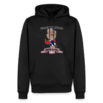 Panamanian Girl Unbreakable Panamanian Heritage - Männer Premium Bio Hoodie - Schwarz - Vorne - Nico (187cm)