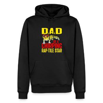 Leopardgecko Eidechse Reptilien Herpetologe - Männer Premium Bio Hoodie - Schwarz - Vorne - Nico (187cm)