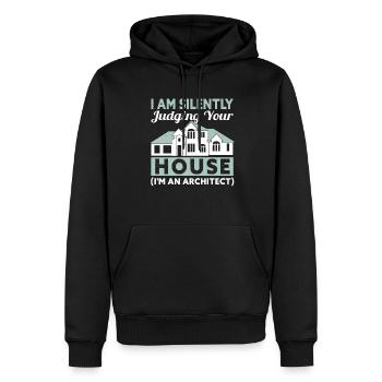 Architect Art Architecture Designer - Men’s Premium Organic Hoodie - black - Front - Nico (187cm)