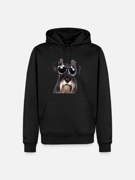 Miniature Schnauzer - Men’s Premium Organic Hoodie - black