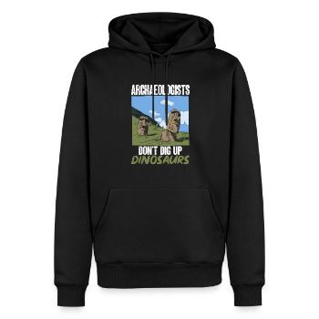 Archäologie Geschenk Archäologe - Männer Premium Bio Hoodie - Schwarz - Vorne - Nico (187cm)
