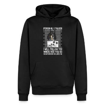 Bluetick Coonhound Gift Funny Saying - Men’s Premium Organic Hoodie - black - Front - Nico (187cm)