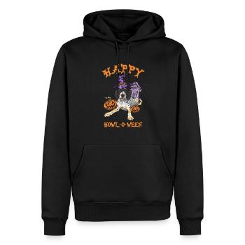 Bluetick Coonhound Gift Funny Saying - Men’s Premium Organic Hoodie - black - Front - Nico (187cm)