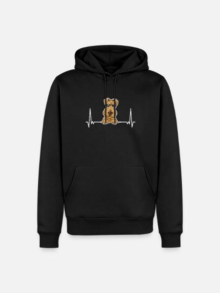 Airedale Terrier Dog - Men’s Premium Organic Hoodie - black