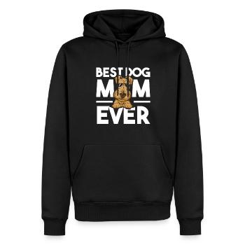 Airedale Terrier Hund - Männer Premium Bio Hoodie - Schwarz - Vorne - Nico (187cm)