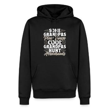 Arrowhead Hunting Pfeilspitzen Sammler - Männer Premium Bio Hoodie - Schwarz - Vorne - Nico (187cm)