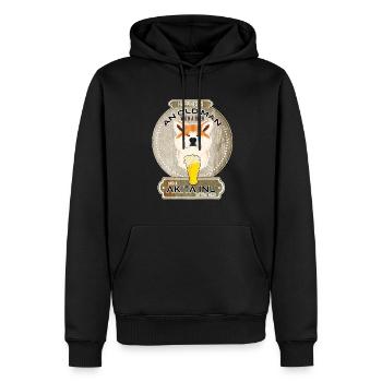 Akita Inu Dad Beer Lover - Men’s Premium Organic Hoodie - black - Front - Nico (187cm)
