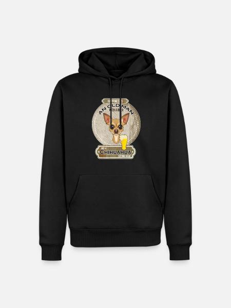 Chihuahua Dad Beer Lover - Men’s Premium Organic Hoodie - black