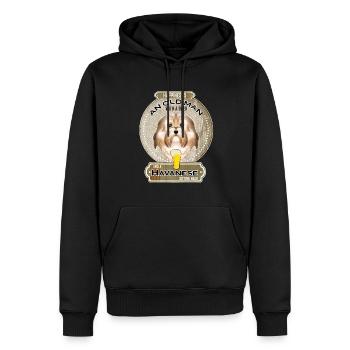 Havanese Dad Beer Lover - Männer Premium Bio Hoodie - Schwarz - Vorne - Nico (187cm)
