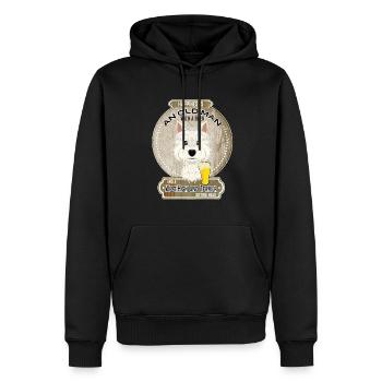 West Highland Terrier Papa Amateur de bière - Sweat à capuche Premium bio Homme - noir - Devant - Nico (187cm)