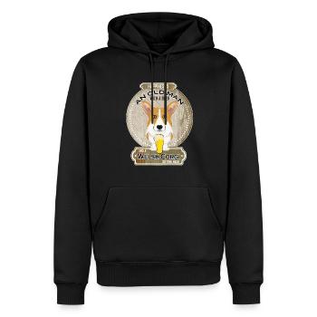 Welsh Corgi Dad Beer Lover - Men’s Premium Organic Hoodie - black - Front - Nico (187cm)