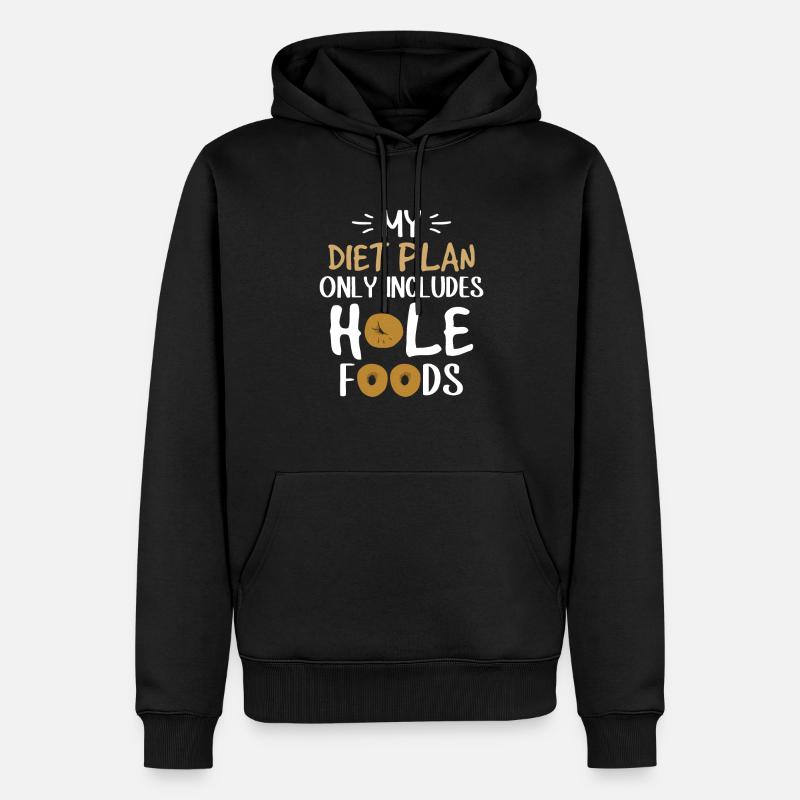 Cadeau Bagel Dicton - Sweat à capuche Premium bio Homme - noir