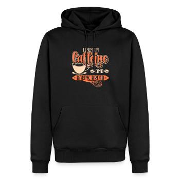Boulangerie Boulangerie Boulangerie Levain - Sweat à capuche Premium bio Homme - noir - Devant - Nico (187cm)