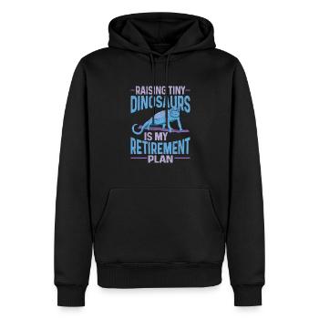 Herpétologiste des reptiles lézards caméléons - Sweat à capuche Premium bio Homme - noir - Devant - Nico (187cm)