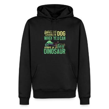 Herpétologiste des reptiles lézards caméléons - Sweat à capuche Premium bio Homme - noir - Devant - Nico (187cm)