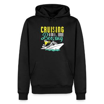 Croisière Croisière Vacances Mer - Sweat à capuche Premium bio Homme - noir - Devant - Nico (187cm)