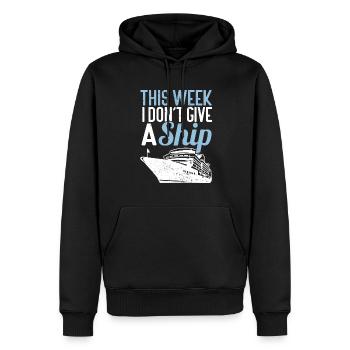 Croisière Croisière Vacances Mer - Sweat à capuche Premium bio Homme - noir - Devant - Nico (187cm)