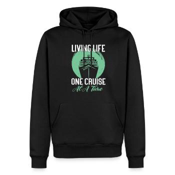 Kreuzfahrt Kreuzfahrtschiff Urlaub Meer - Männer Premium Bio Hoodie - Schwarz - Vorne - Nico (187cm)