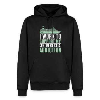 Kreuzfahrt Kreuzfahrtschiff Urlaub Meer - Männer Premium Bio Hoodie - Schwarz - Vorne - Nico (187cm)