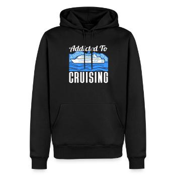 Croisière Croisière Vacances Mer - Sweat à capuche Premium bio Homme - noir - Devant - Nico (187cm)