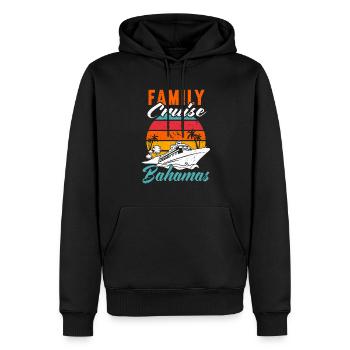Croisière Croisière Vacances Mer - Sweat à capuche Premium bio Homme - noir - Devant - Nico (187cm)