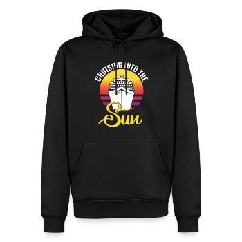 Croisière Croisière Vacances Mer - Sweat à capuche Premium bio Homme - noir - Devant - Nico (187cm)