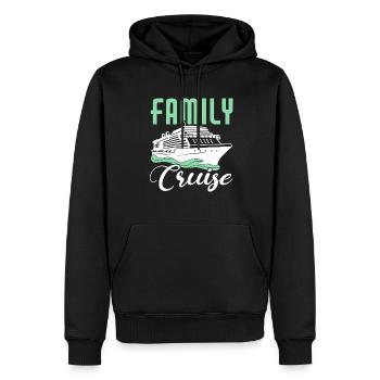 Croisière Croisière Vacances Mer - Sweat à capuche Premium bio Homme - noir - Devant - Nico (187cm)