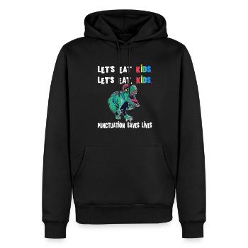Grammatik Englischlehrer Englisch Sprache Lernen - Männer Premium Bio Hoodie - Schwarz - Vorne - Nico (187cm)