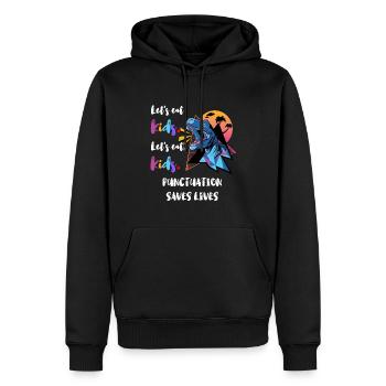 Grammatik Englischlehrer Englisch Sprache Lernen - Männer Premium Bio Hoodie - Schwarz - Vorne - Nico (187cm)