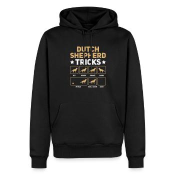Holländischer Schäferhund Dutch Shepherd - Männer Premium Bio Hoodie - Schwarz - Vorne - Nico (187cm)