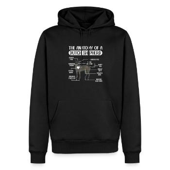 Holländischer Schäferhund Dutch Shepherd - Männer Premium Bio Hoodie - Schwarz - Vorne - Nico (187cm)
