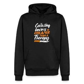 Metzgermesser Messer Messersammler - Männer Premium Bio Hoodie - Schwarz - Vorne - Nico (187cm)