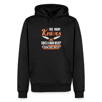 Metzgermesser Messer Messersammler - Männer Premium Bio Hoodie - Schwarz - Vorne - Nico (187cm)