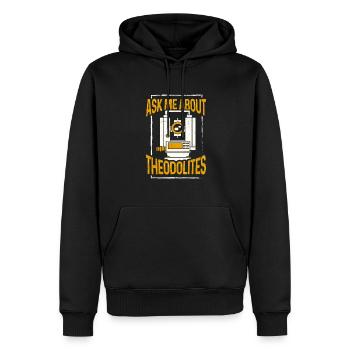 Landvermessung Kartograph Landvermesser - Männer Premium Bio Hoodie - Schwarz - Vorne - Nico (187cm)