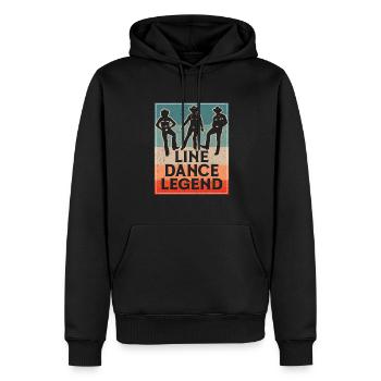 Line Dancing Cowboy Texas Line Dance Cadeau - Sweat à capuche Premium bio Homme - noir - Devant - Nico (187cm)