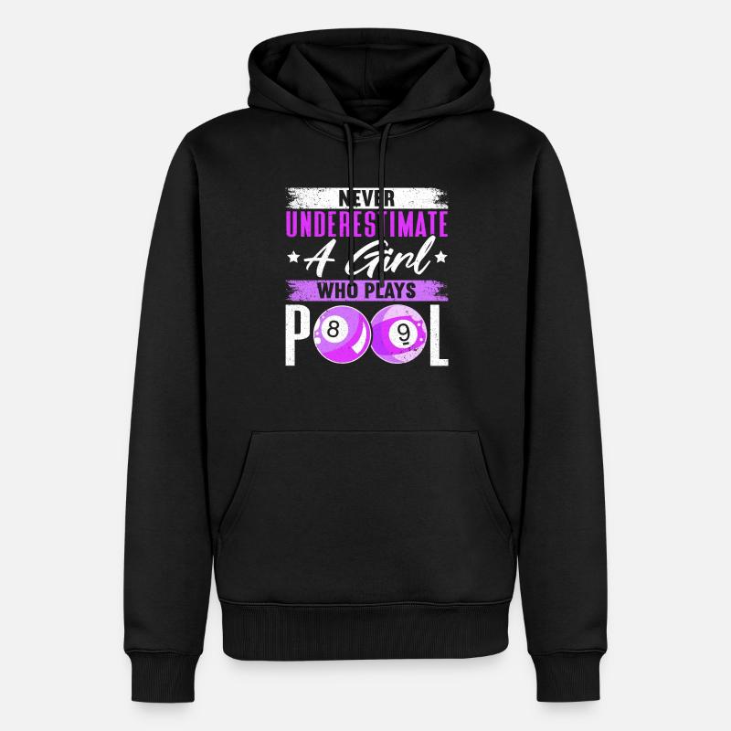 Snooker Pool Billard - Männer Premium Bio Hoodie - Schwarz