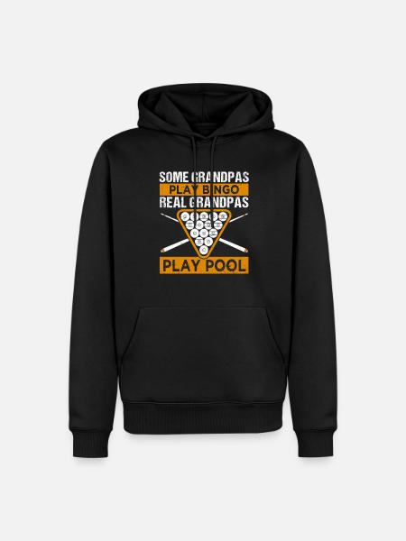 Snooker Pool Billard - Männer Premium Bio Hoodie - Schwarz