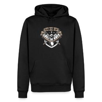 Billard billard billard - Sweat à capuche Premium bio Homme - noir - Devant - Nico (187cm)