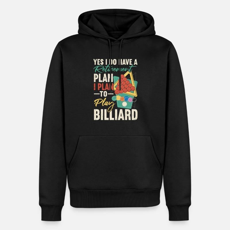 Snooker Pool Billard - Männer Premium Bio Hoodie - Schwarz