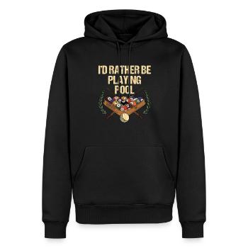 Snooker Pool Billard - Männer Premium Bio Hoodie - Schwarz - Vorne - Nico (187cm)